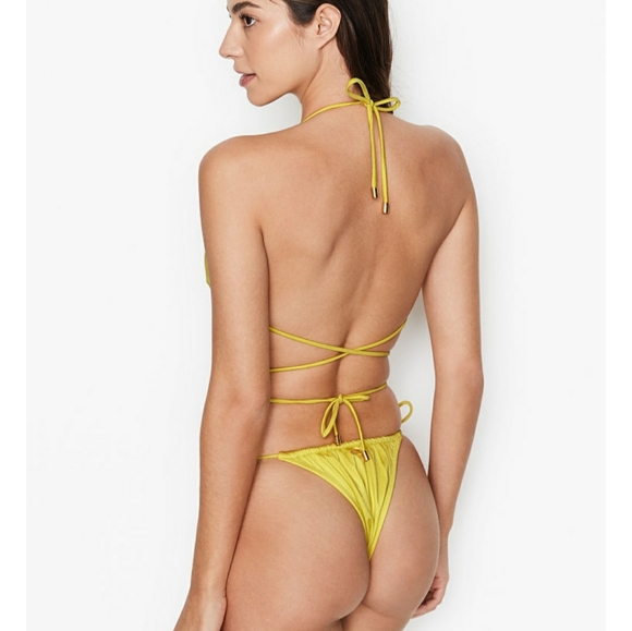 Victoria's Secret Swimwear Santorini Triangle Top Size: Medium NWT - Picture 3 of 5